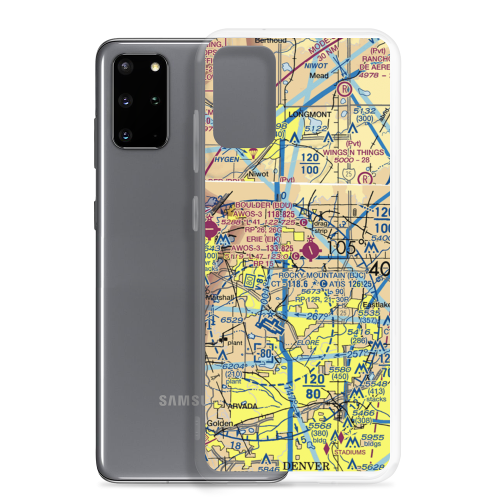 Fox Hole Airport (0CD7) VFR Sectional Samsung Case Samsung Galaxy S20 Plus model shown