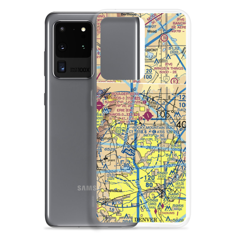 Fox Hole Airport (0CD7) VFR Sectional Samsung Case Samsung Galaxy S20 Ultra model shown