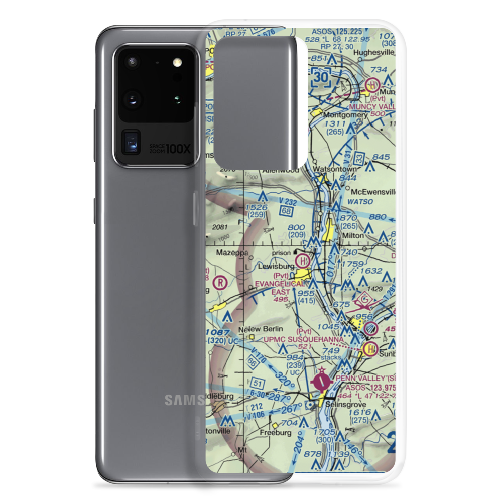 Fox Hollow Airport (3PA6) VFR Sectional Samsung Case Samsung Galaxy S20 Ultra model shown