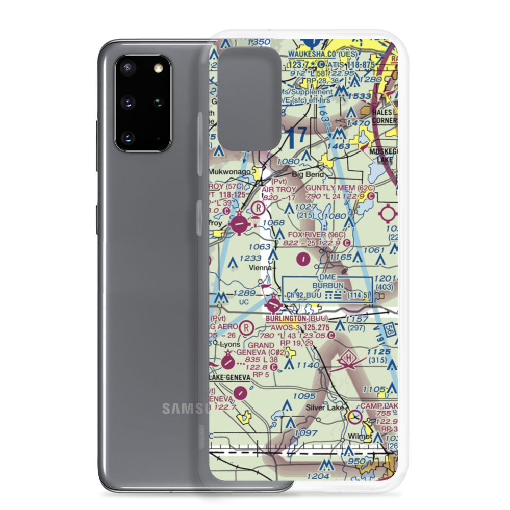 Fox River Airport (96C) VFR Sectional Samsung Case Samsung Galaxy S20 Plus model shown