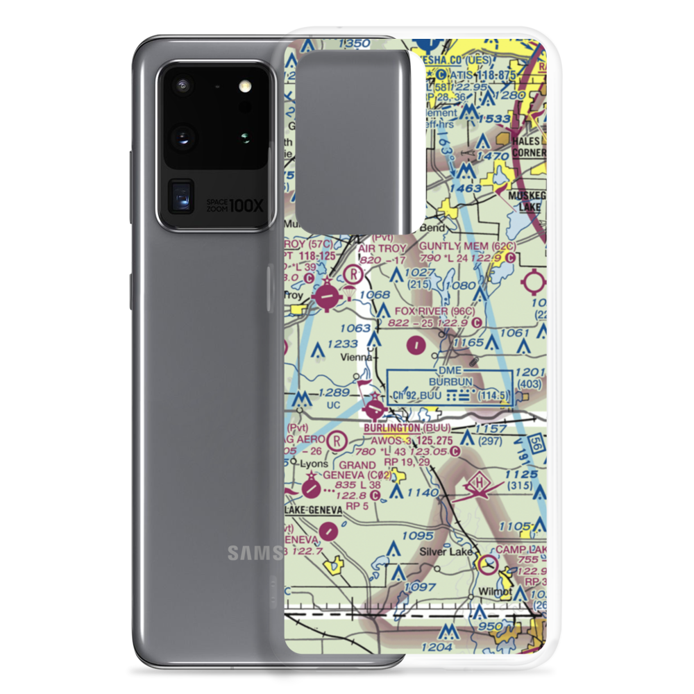 Fox River Airport (96C) VFR Sectional Samsung Case Samsung Galaxy S20 Ultra model shown