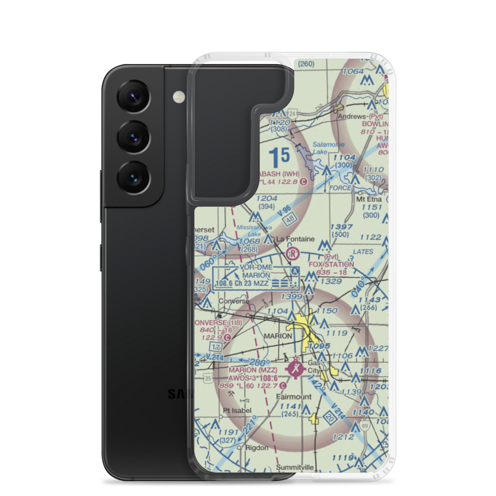 Fox Station Airport (78II) VFR Sectional Samsung Case Samsung Galaxy S22 model shown