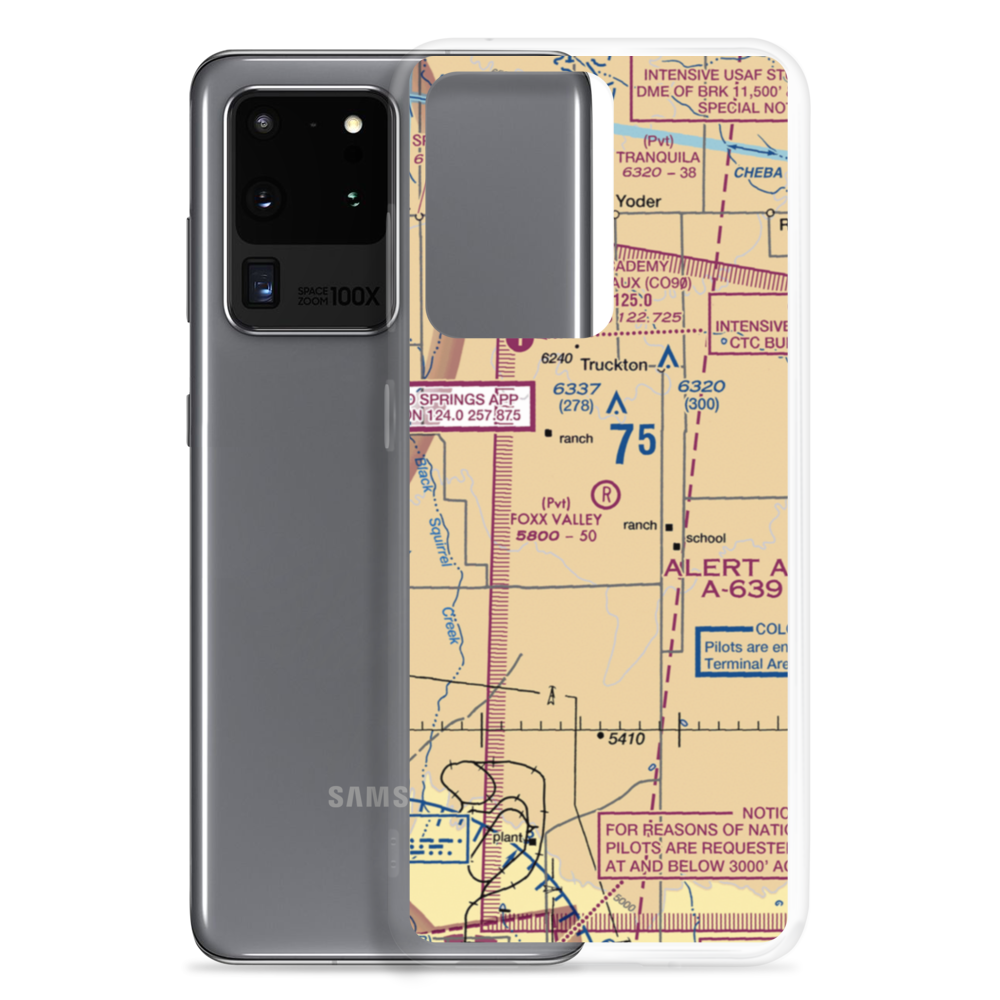 Foxx Valley Airport (0CD2) VFR Sectional Samsung Case Samsung Galaxy S20 Ultra model shown