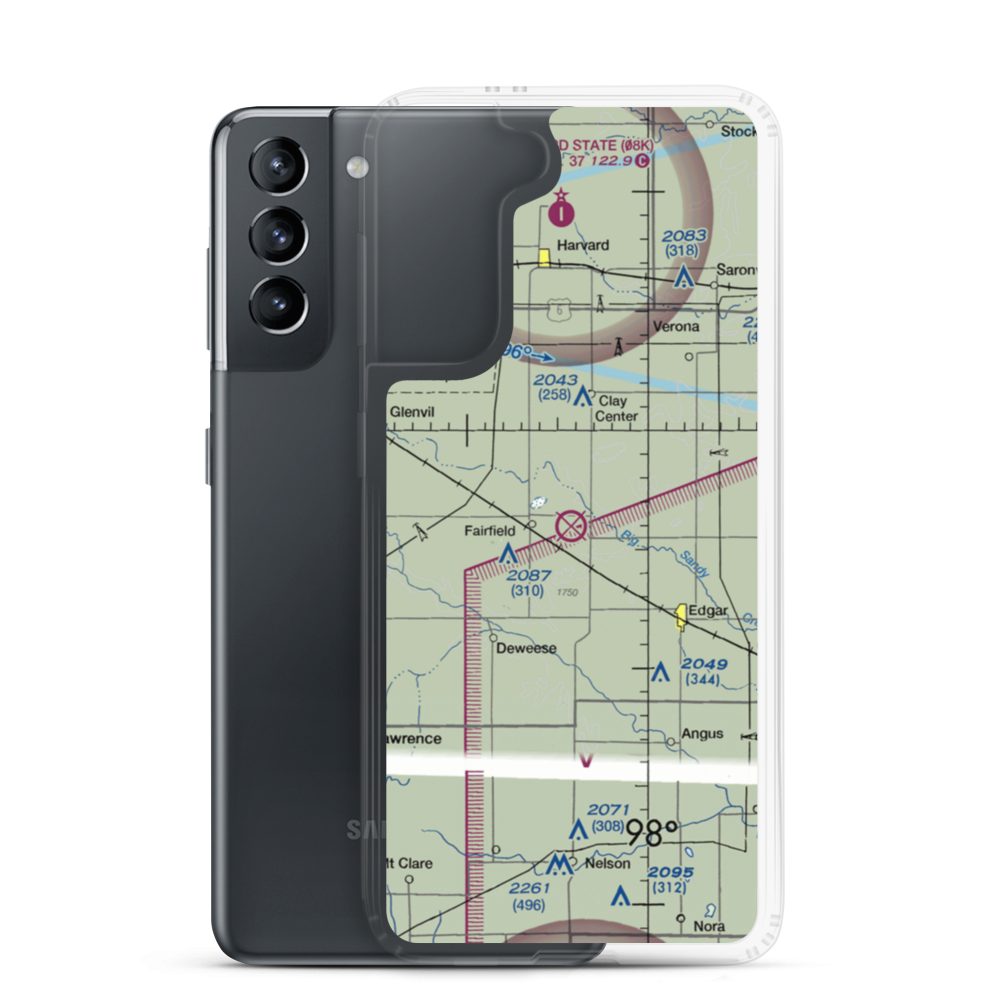 Frager Field (0NE6) VFR Sectional Samsung Case Samsung Galaxy S21 model shown