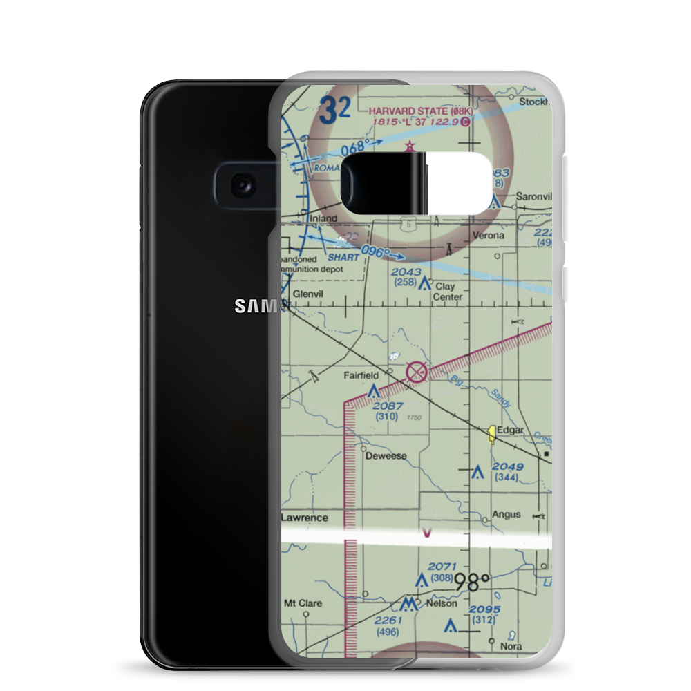Frager Field (0NE6) VFR Sectional Samsung Case Samsung Galaxy S10e model shown