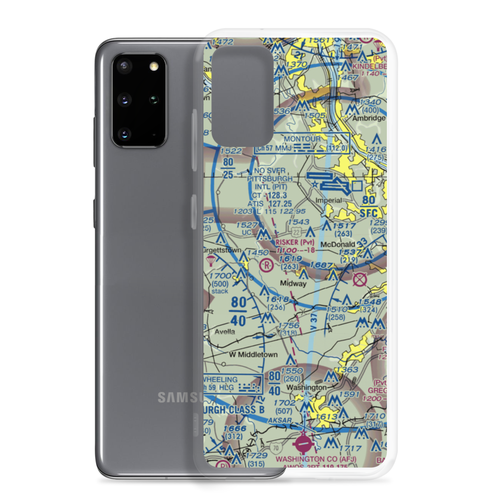 Frame Field (82PA) VFR Sectional Samsung Case Samsung Galaxy S20 Plus model shown