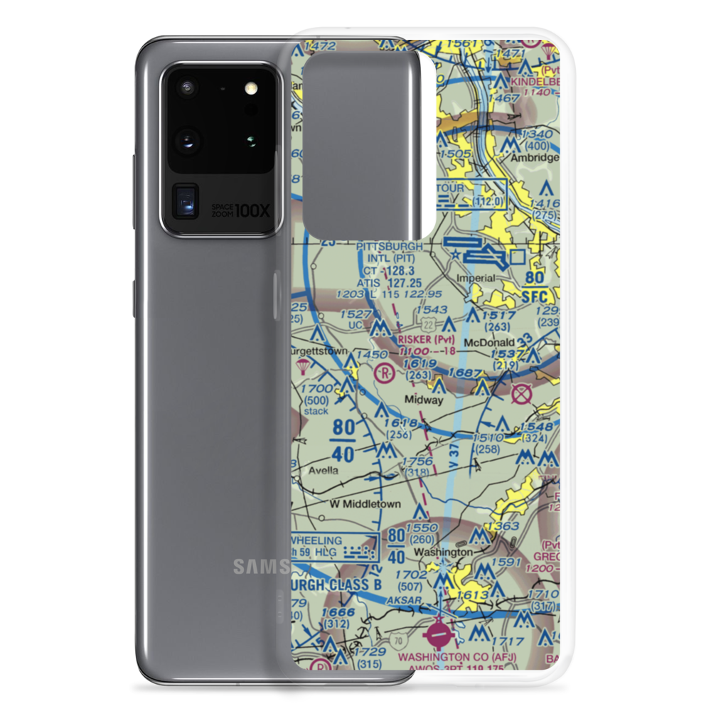 Frame Field (82PA) VFR Sectional Samsung Case Samsung Galaxy S20 Ultra model shown