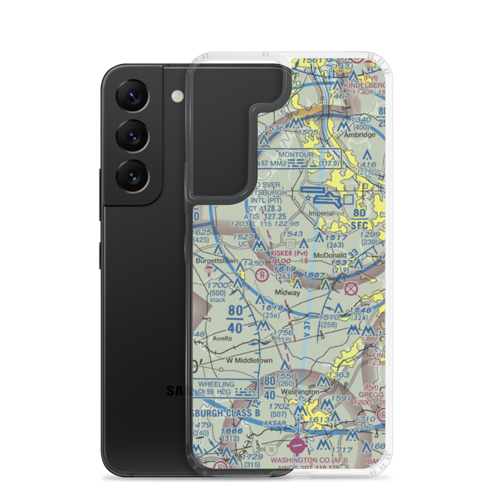 Frame Field (82PA) VFR Sectional Samsung Case Samsung Galaxy S22 model shown