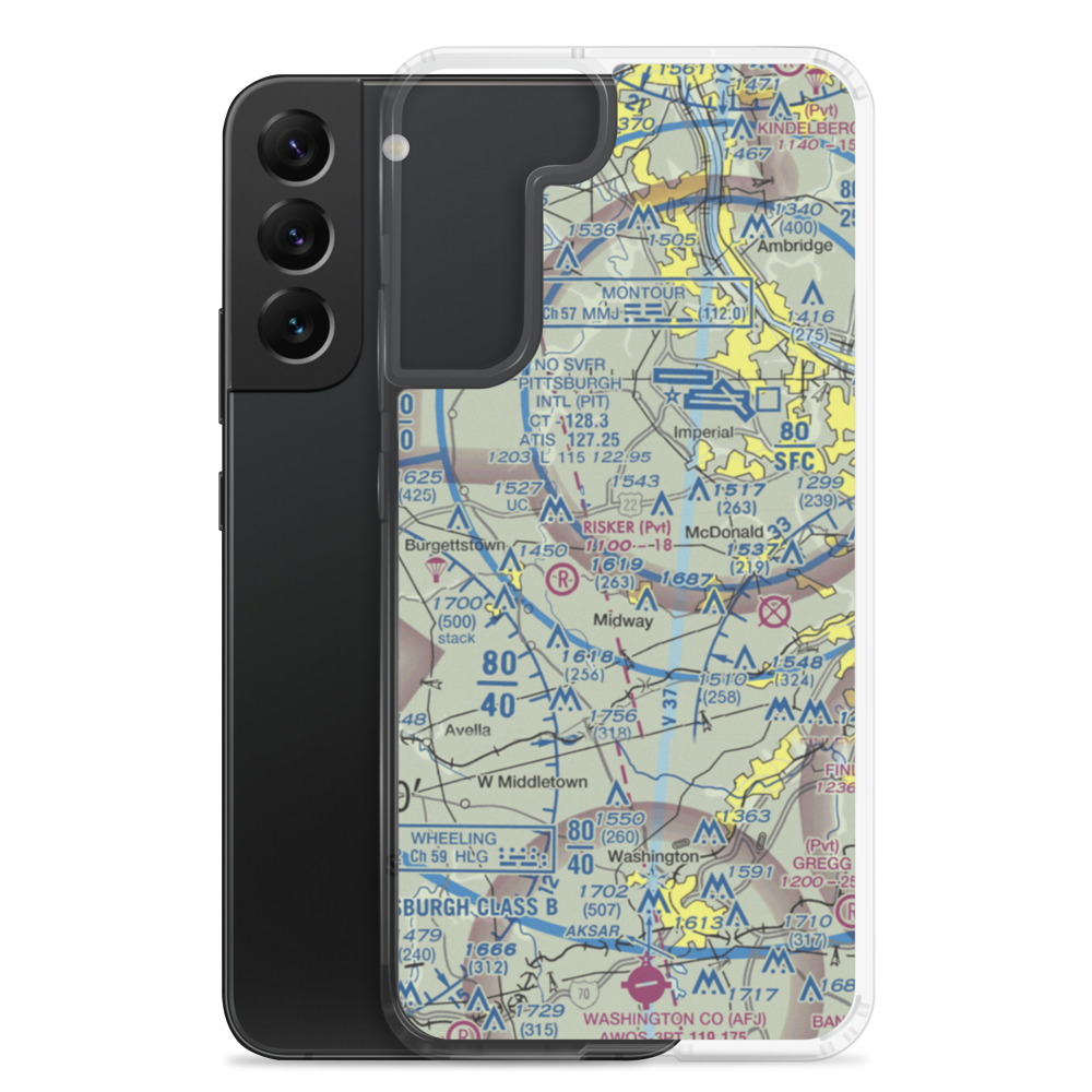 Frame Field (82PA) VFR Sectional Samsung Case Samsung Galaxy S22 Plus model shown