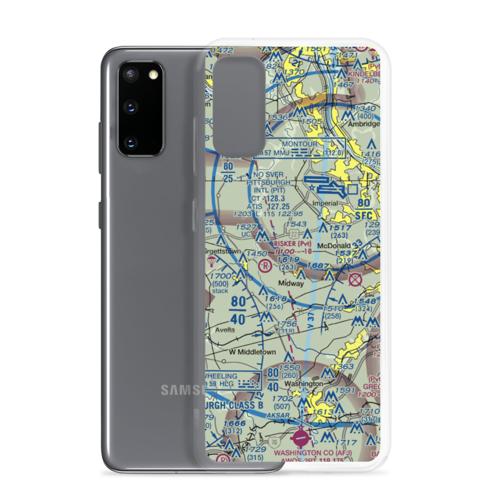 Frame Field (82PA) VFR Sectional Samsung Case Samsung Galaxy S20 model shown