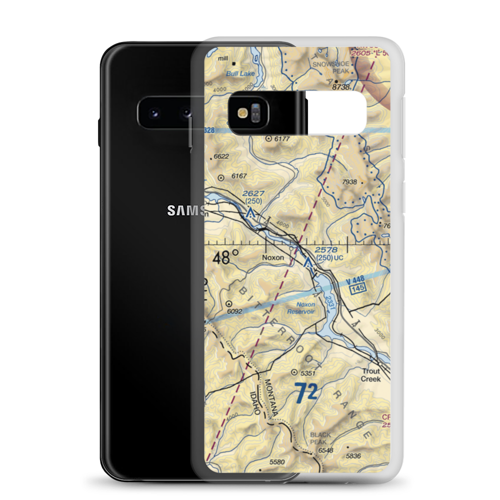 Frampton Airport (MT97) VFR Sectional Samsung Case Samsung Galaxy S10 model shown