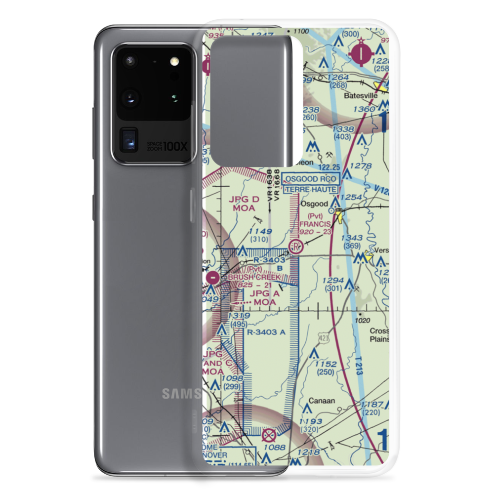 Francis Airport (9II8) VFR Sectional Samsung Case Samsung Galaxy S20 Ultra model shown