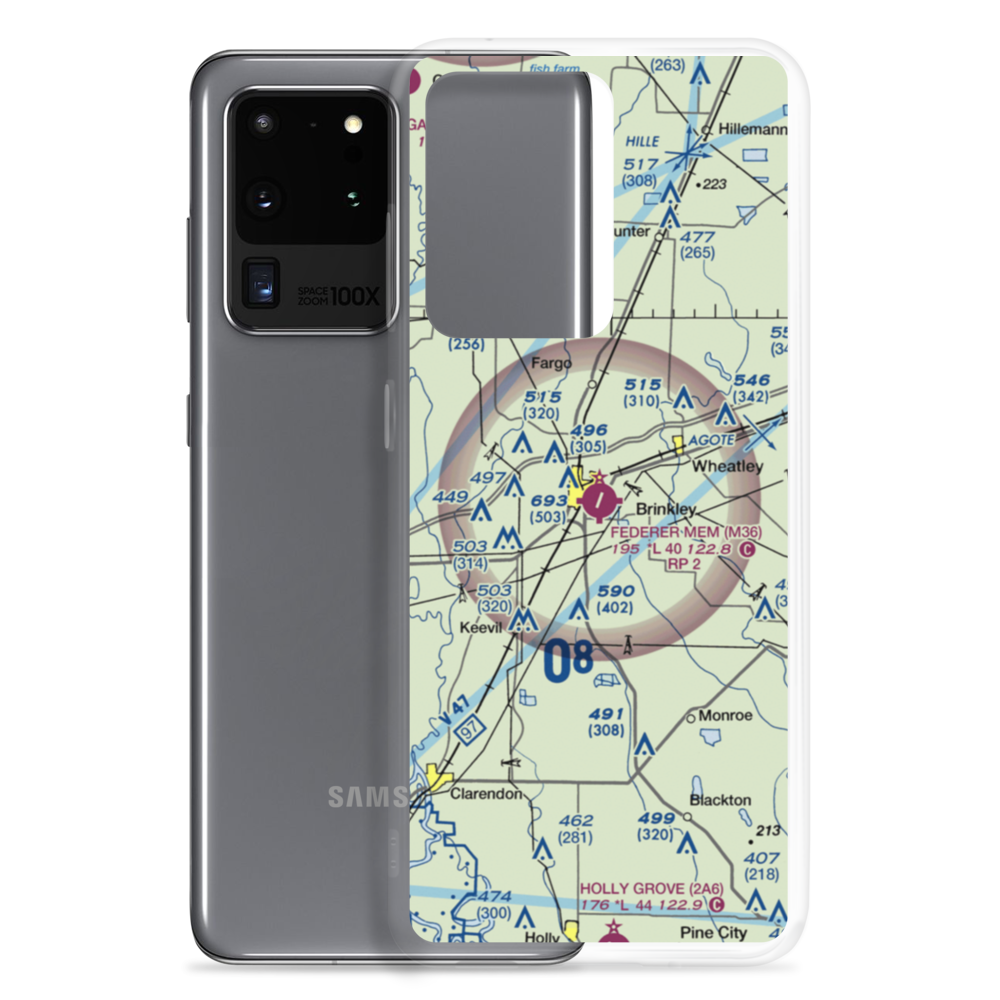 Frank Federer Memorial Airport (M36) VFR Sectional Samsung Case Samsung Galaxy S20 Ultra model shown