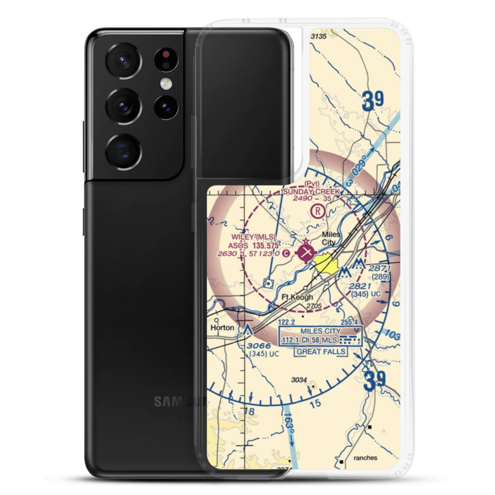 Frank Wiley Field (MLS) VFR Sectional Samsung Case Samsung Galaxy S21 Ultra model shown
