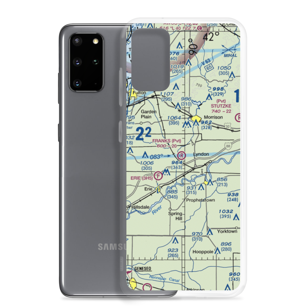 Frank's Flying Service Airport (4IL5) VFR Sectional Samsung Case Samsung Galaxy S20 Plus model shown