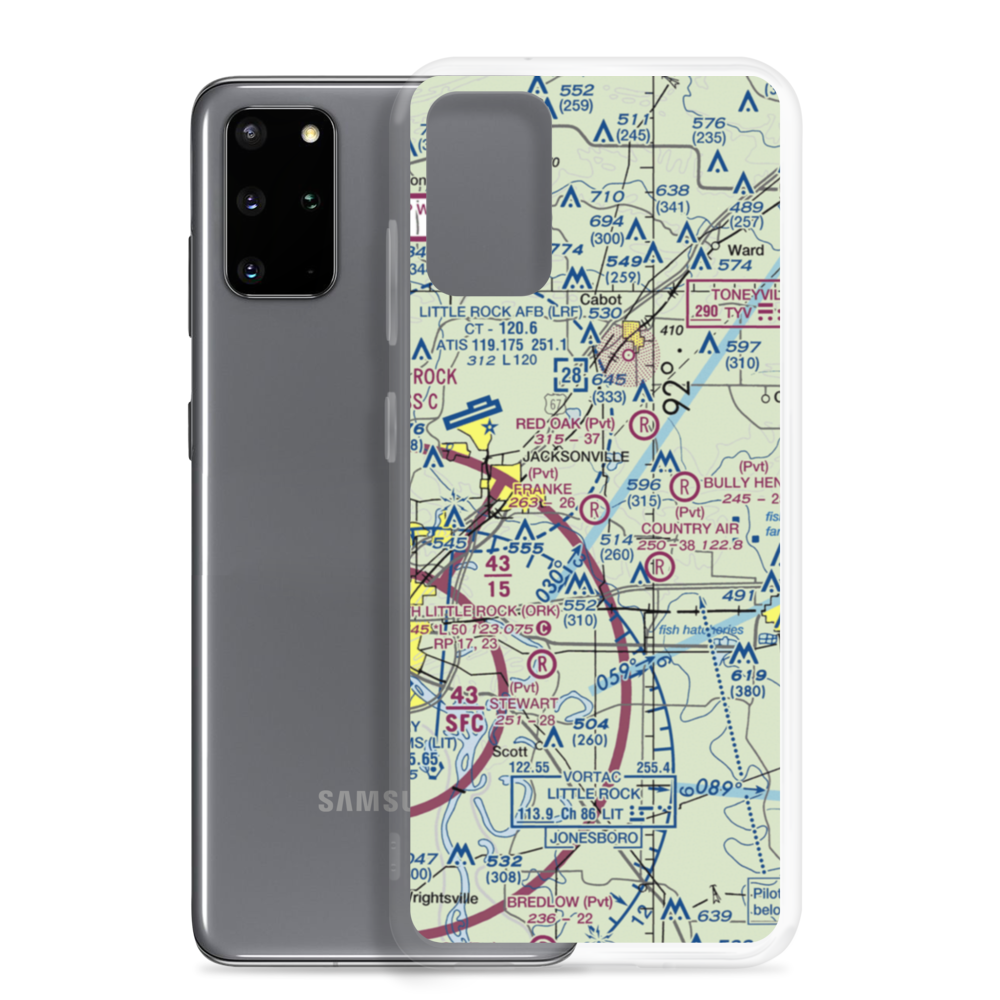 Franke Field (79AR) VFR Sectional Samsung Case Samsung Galaxy S20 Plus model shown