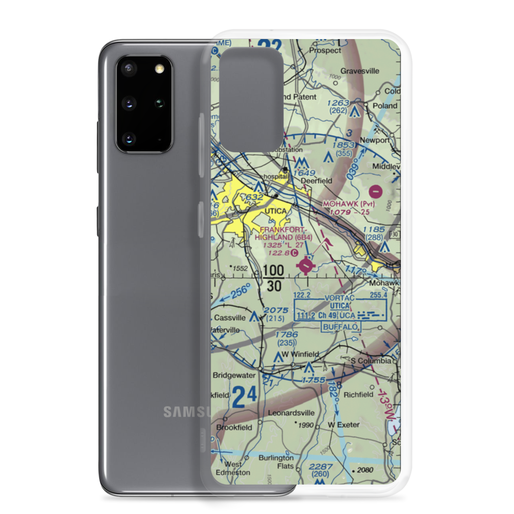 Frankfort-Highland Airport (6B4) VFR Sectional Samsung Case Samsung Galaxy S20 Plus model shown