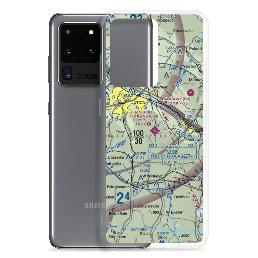 Frankfort-Highland Airport (6B4) VFR Sectional Samsung Case Samsung Galaxy S20 Ultra model shown