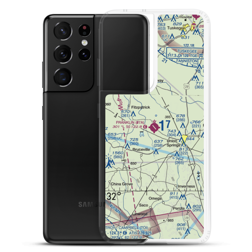 Franklin Field (07A) VFR Sectional Samsung Case Samsung Galaxy S21 Ultra model shown