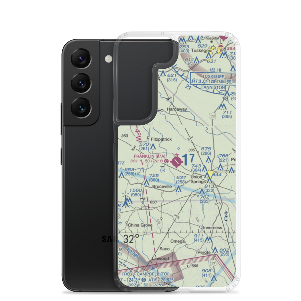 Franklin Field (07A) VFR Sectional Samsung Case Samsung Galaxy S22 model shown