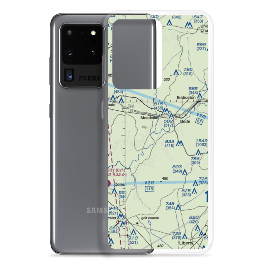 Franklin Field (0MS1) VFR Sectional Samsung Case Samsung Galaxy S20 Ultra model shown