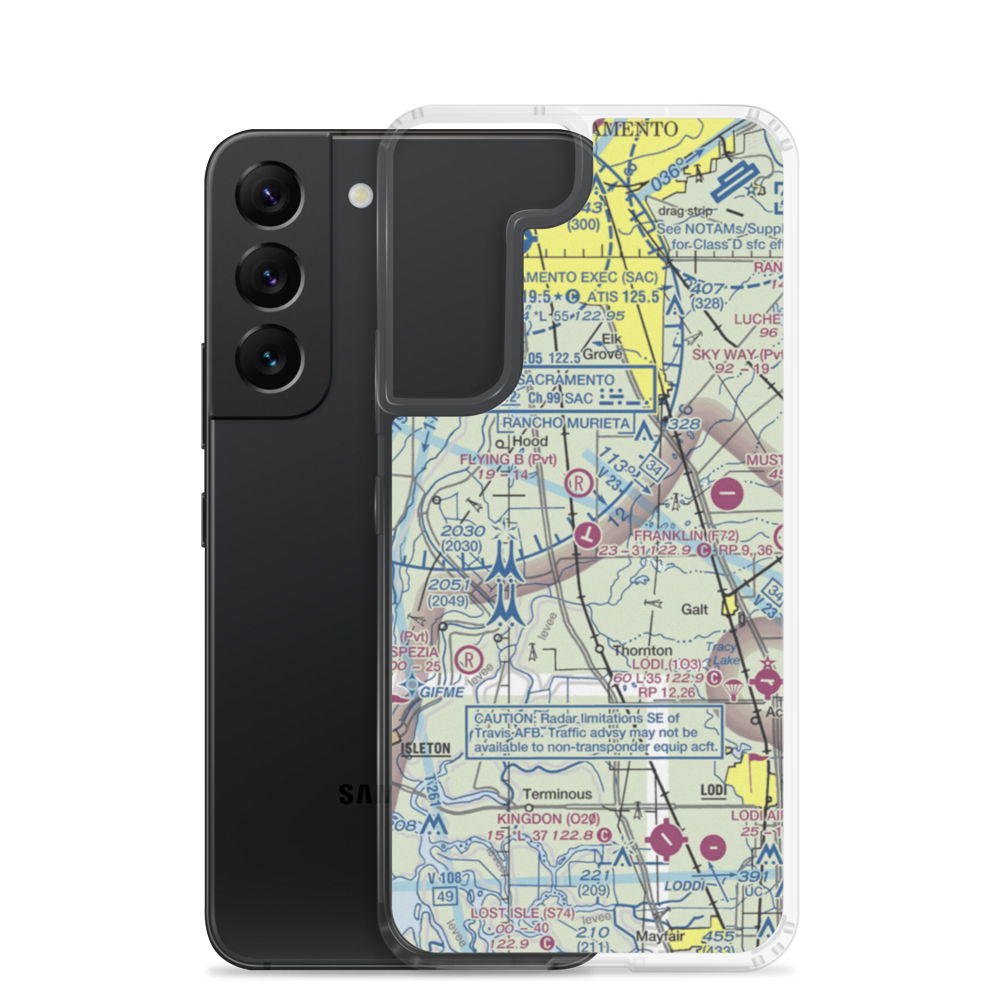 Franklin Field (F72) VFR Sectional Samsung Case Samsung Galaxy S22 model shown