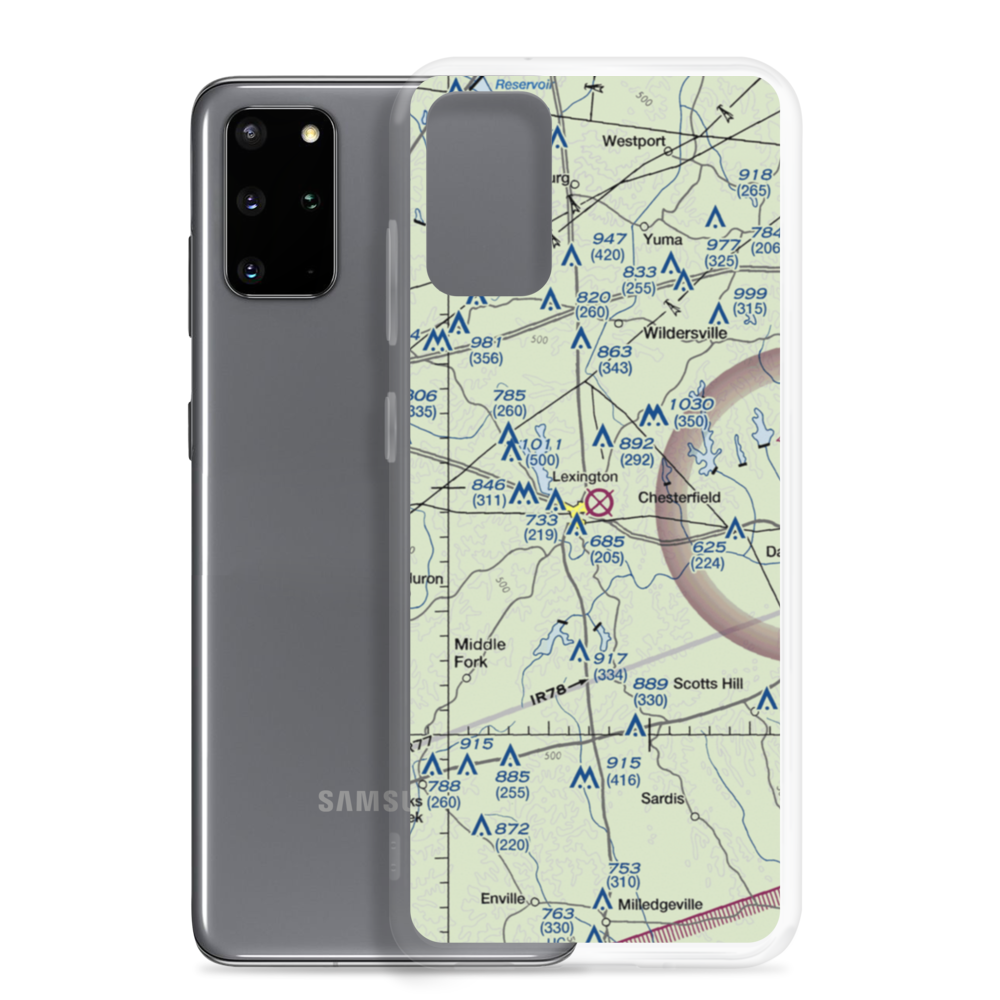 Franklin Wilkins Airport (M52) VFR Sectional Samsung Case Samsung Galaxy S20 Plus model shown