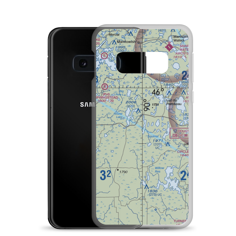 Franks Seaplane Base (4P5) VFR Sectional Samsung Case Samsung Galaxy S10e model shown