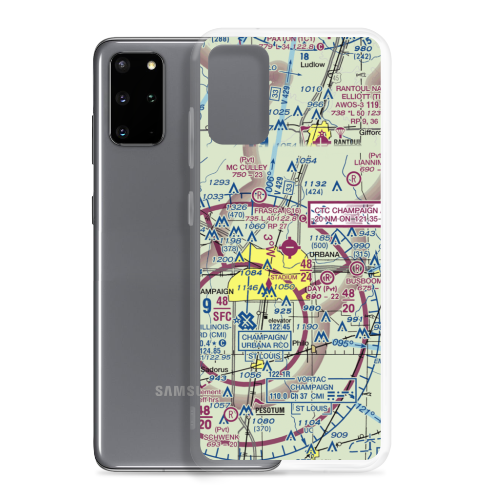Frasca Field (C16) VFR Sectional Samsung Case Samsung Galaxy S20 Plus model shown