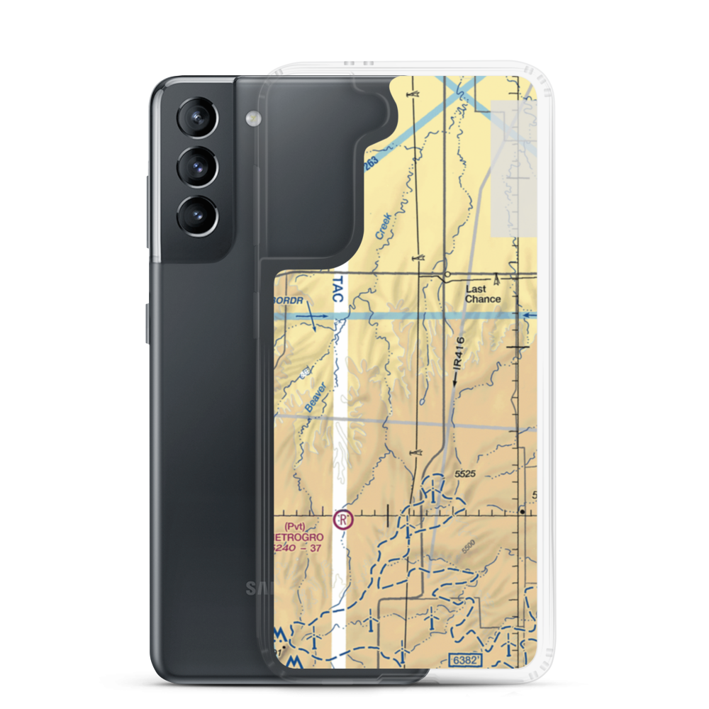 Frasier Ranch Airport (CO92) VFR Sectional Samsung Case Samsung Galaxy S21 model shown