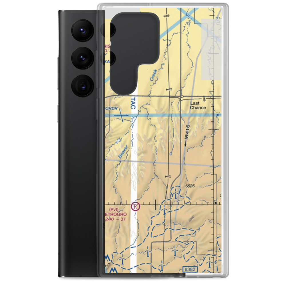 Frasier Ranch Airport (CO92) VFR Sectional Samsung Case Samsung Galaxy S22 Ultra model shown