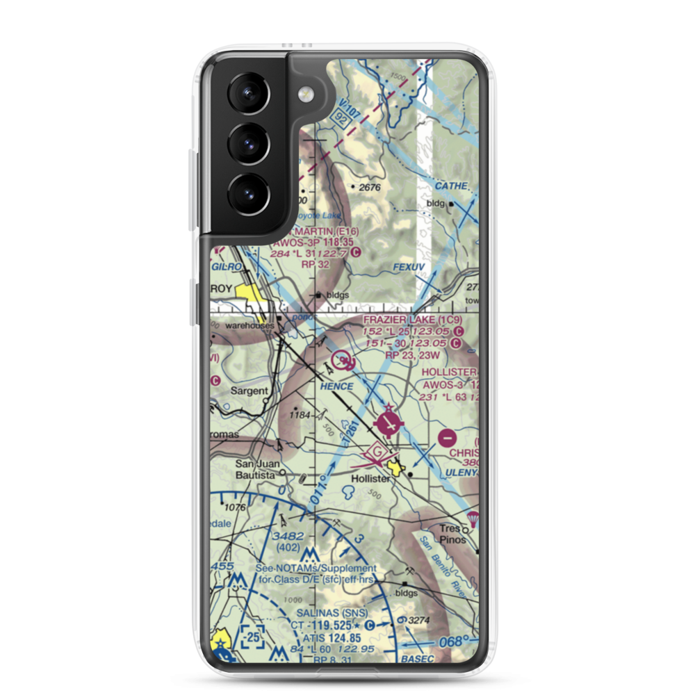 Frazier Lake Airpark (1C9) VFR Sectional Samsung Case Samsung Galaxy S21 Plus model shown