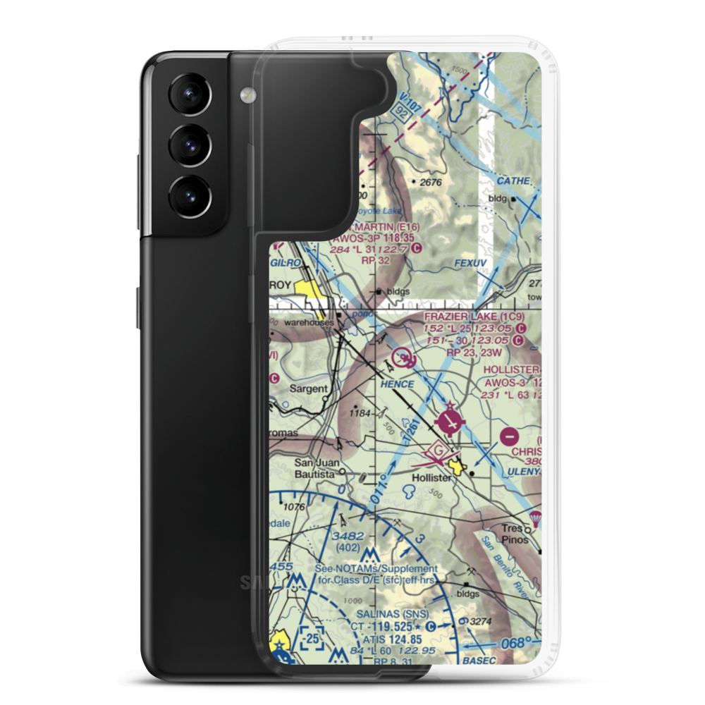 Frazier Lake Airpark (1C9) VFR Sectional Samsung Case Samsung Galaxy S21 Plus model shown