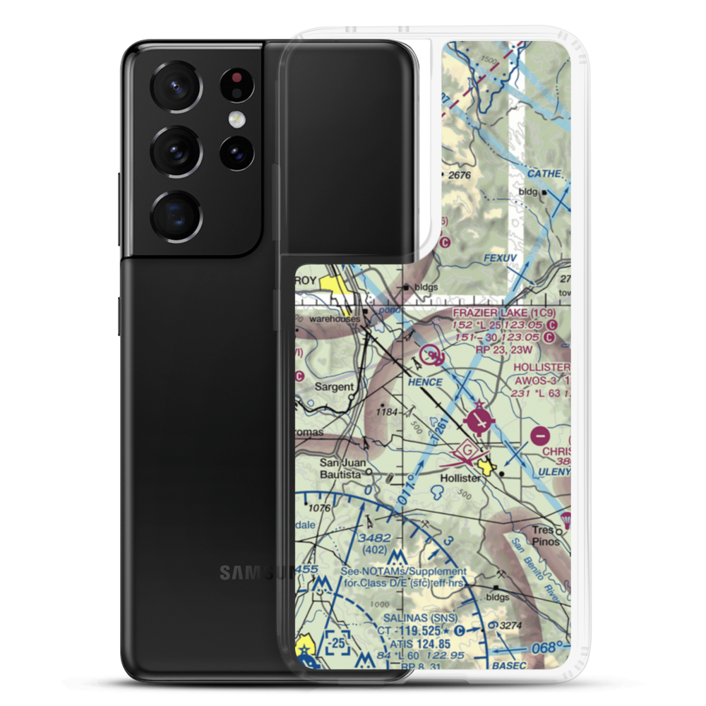 Frazier Lake Airpark (1C9) VFR Sectional Samsung Case Samsung Galaxy S21 Ultra model shown