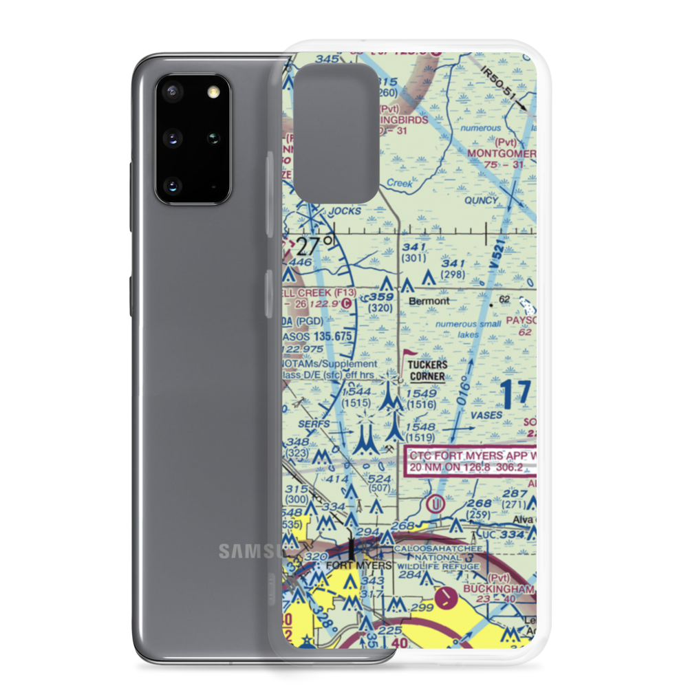 Fred Babcock Airport (40FL) VFR Sectional Samsung Case Samsung Galaxy S20 Plus model shown
