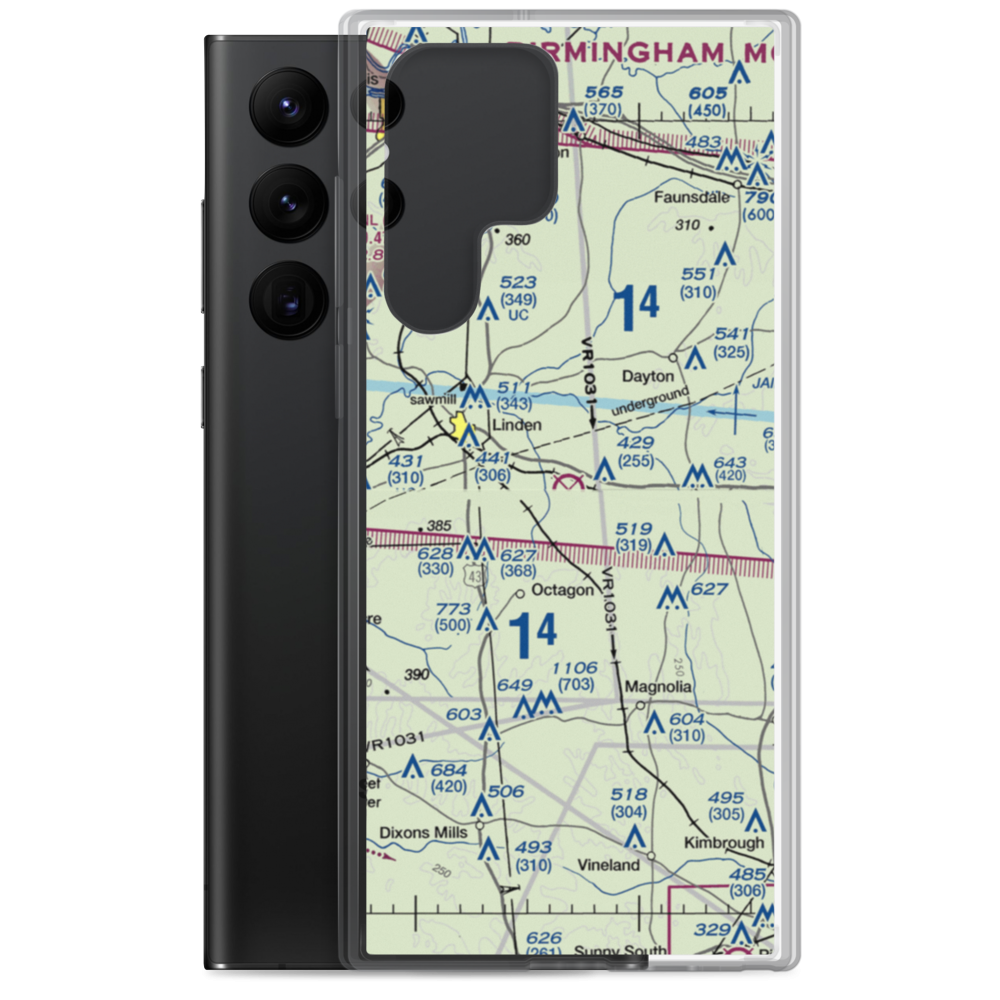 Freddie Jones Field (70A) VFR Sectional Samsung Case Samsung Galaxy S22 Ultra model shown