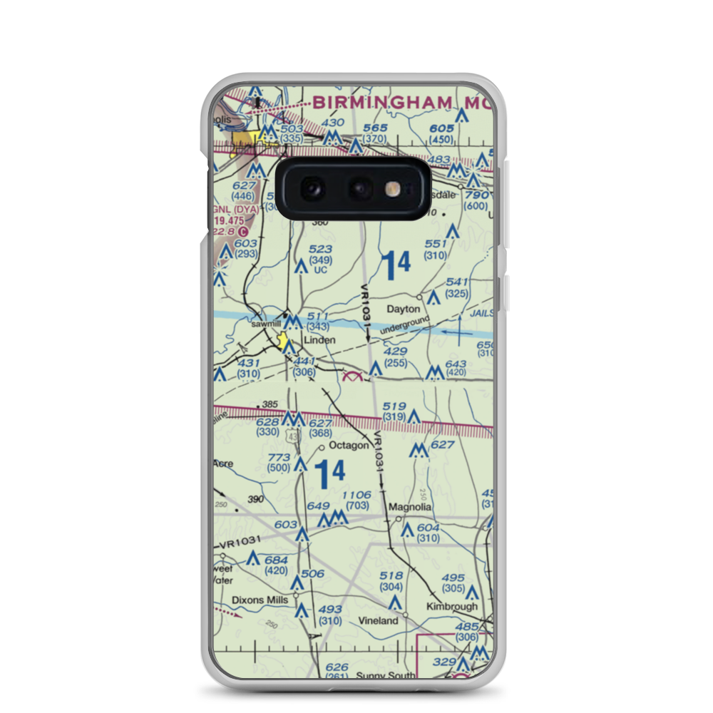 Freddie Jones Field (70A) VFR Sectional Samsung Case Samsung Galaxy S10e model shown