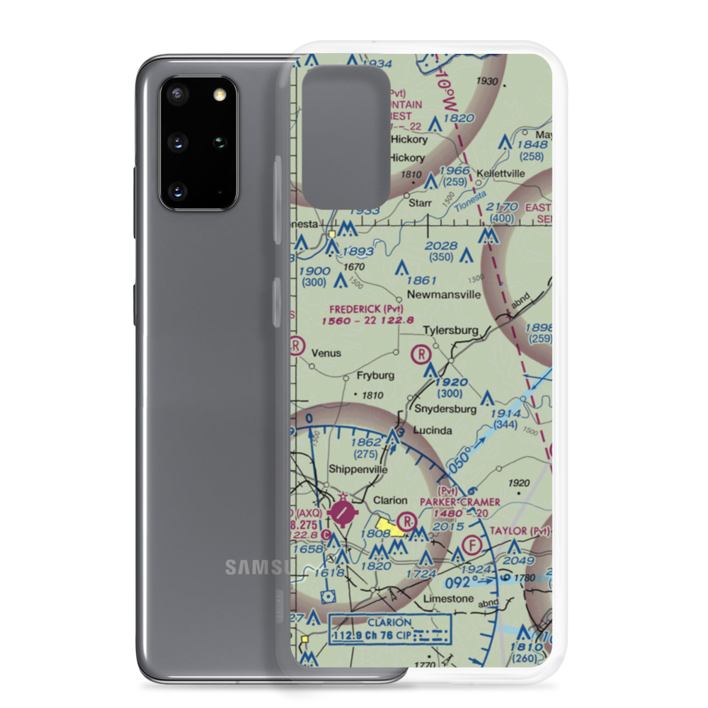 Frederick Airpark (0PS0) VFR Sectional Samsung Case Samsung Galaxy S20 Plus model shown