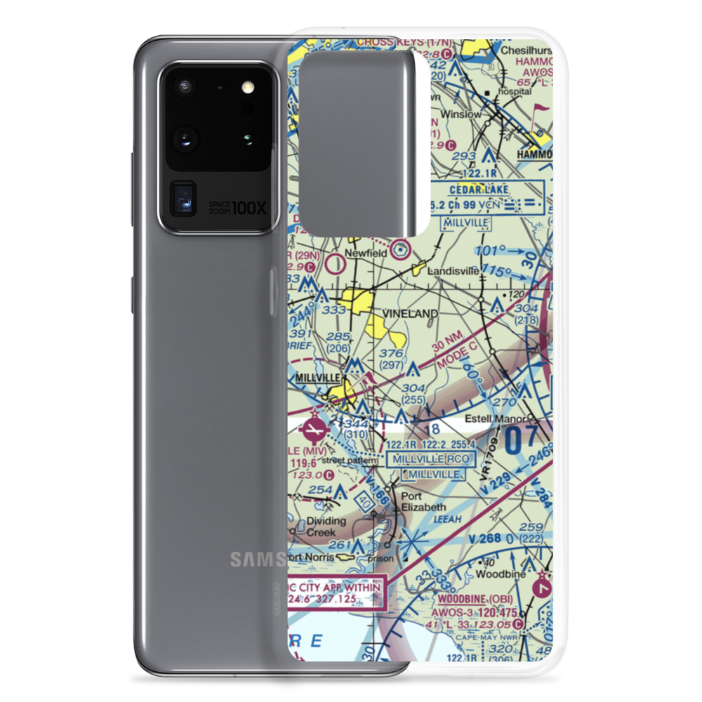 Free Spirit Airport (NJ81) VFR Sectional Samsung Case Samsung Galaxy S20 Ultra model shown