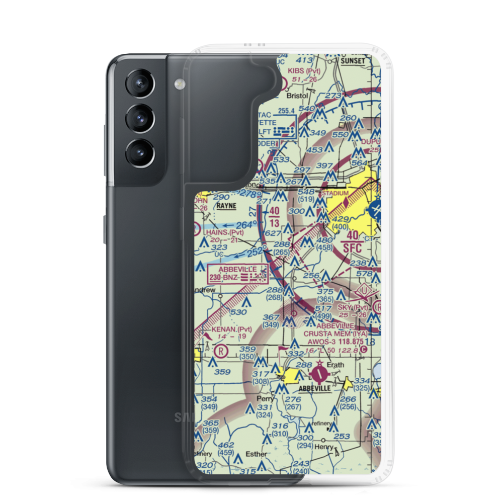 Freebird Field (88LA) VFR Sectional Samsung Case Samsung Galaxy S21 model shown