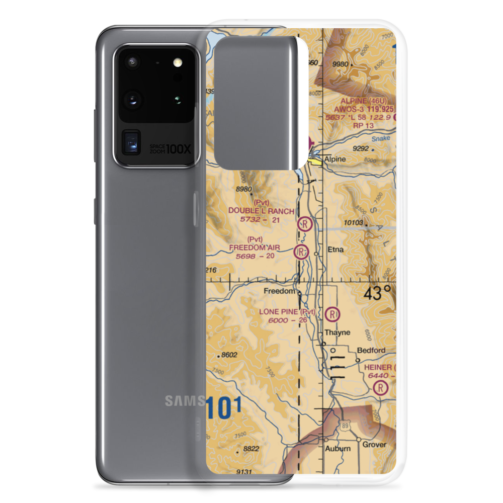 Freedom Air Ranch Airport (0WY0) VFR Sectional Samsung Case Samsung Galaxy S20 Ultra model shown