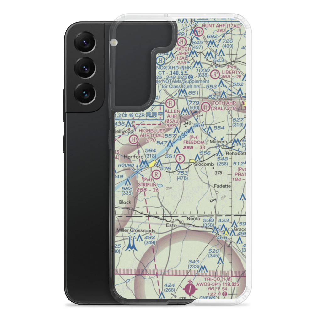 Freedom Field (AL41) VFR Sectional Samsung Case Samsung Galaxy S22 Plus model shown