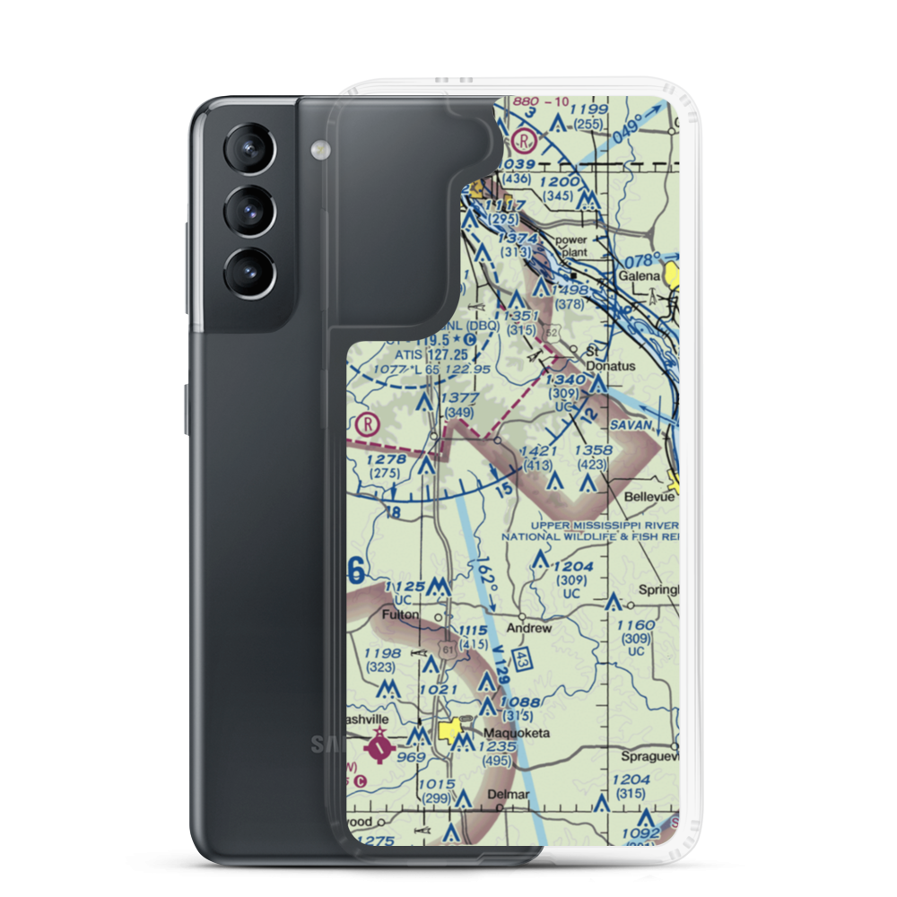 Freedom Field (IA68) VFR Sectional Samsung Case Samsung Galaxy S21 model shown