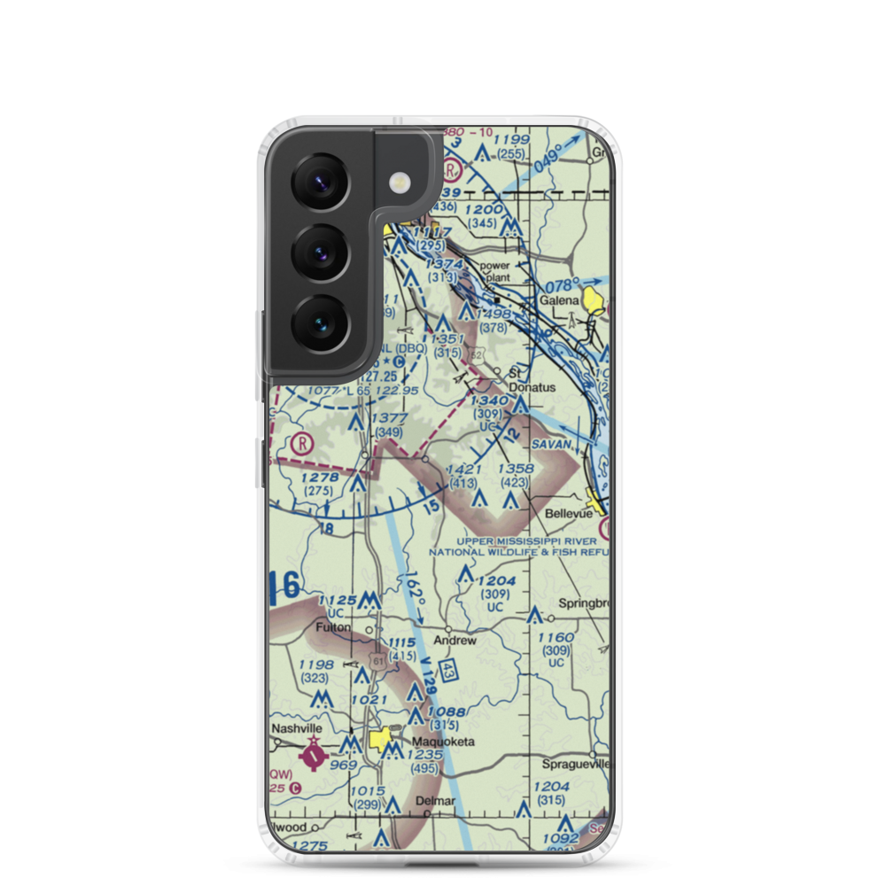 Freedom Field (IA68) VFR Sectional Samsung Case Samsung Galaxy S22 model shown