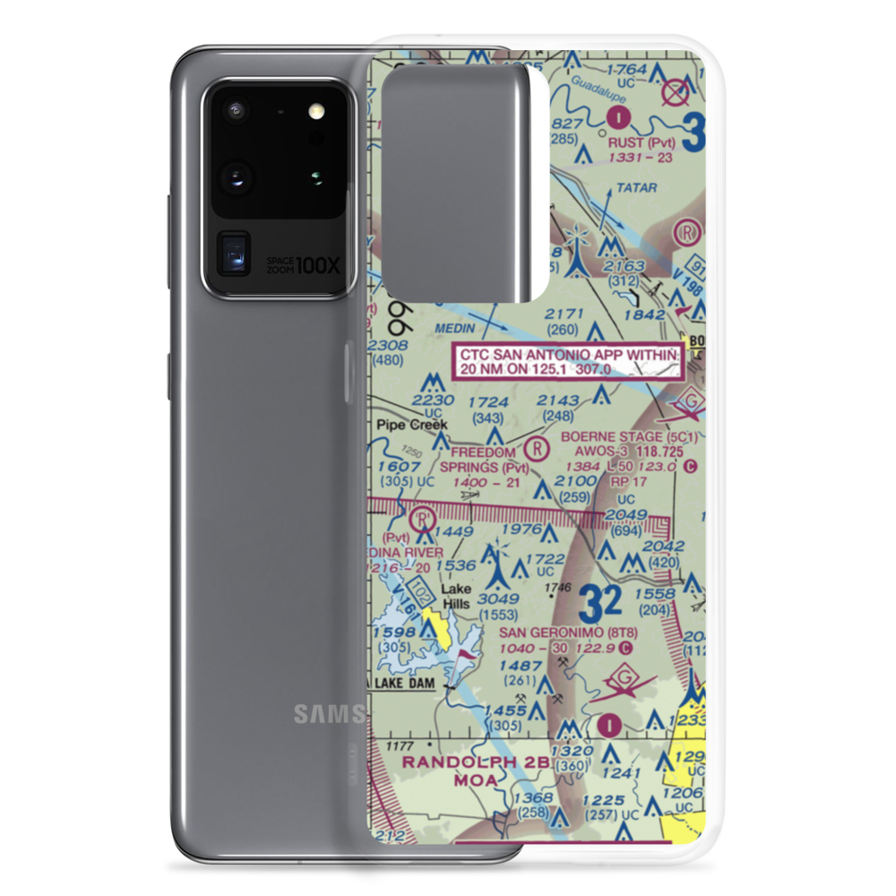 Freedom Springs Ranch Airport (TA66) VFR Sectional Samsung Case Samsung Galaxy S20 Ultra model shown
