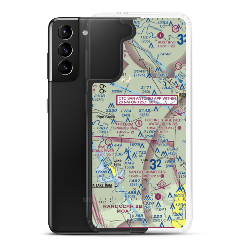 Freedom Springs Ranch Airport (TA66) VFR Sectional Samsung Case Samsung Galaxy S21 Plus model shown