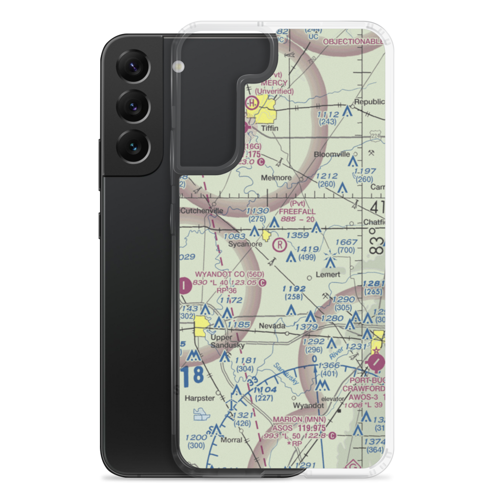 Freefall Field (OH18) VFR Sectional Samsung Case Samsung Galaxy S22 Plus model shown