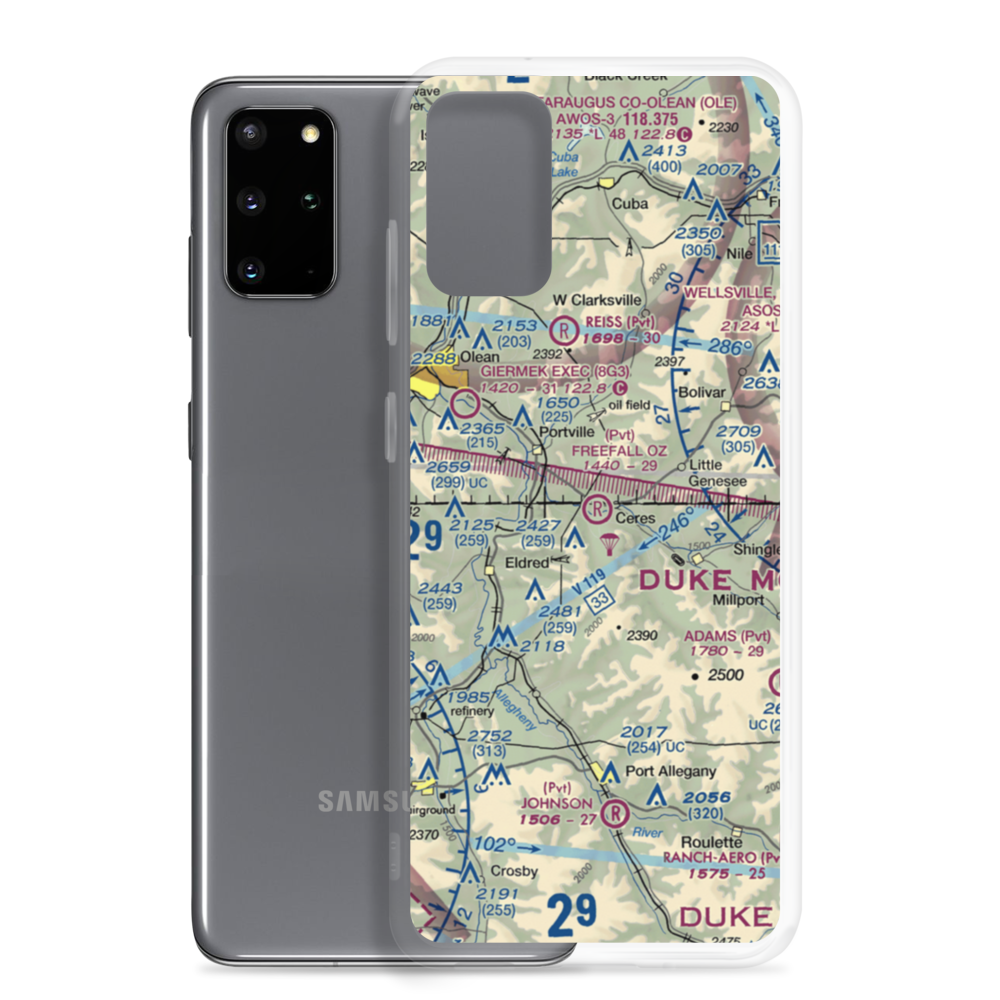Freefall Oz Airport (06PA) VFR Sectional Samsung Case Samsung Galaxy S20 Plus model shown