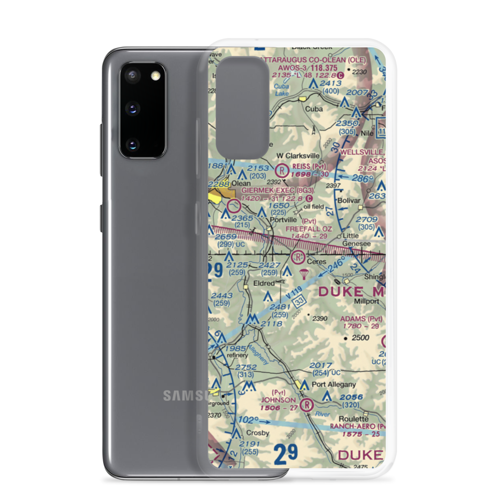 Freefall Oz Airport (06PA) VFR Sectional Samsung Case Samsung Galaxy S20 model shown