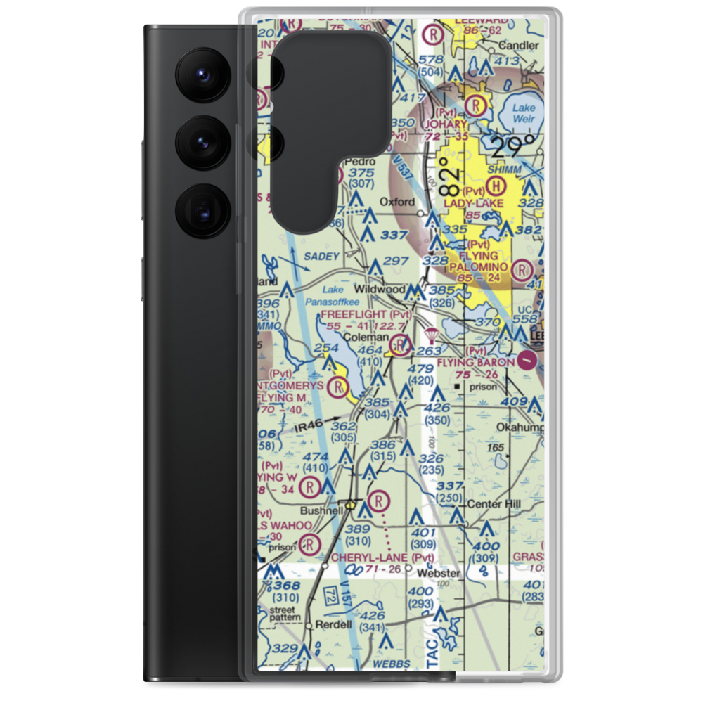 Freeflight International Airport (2FA6) VFR Sectional Samsung Case Samsung Galaxy S22 Ultra model shown